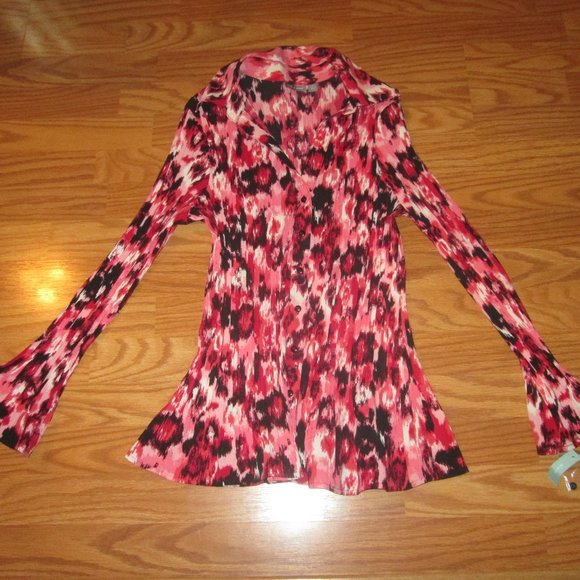 5/$25 NWT Apt 9 Sz 1X Pleated Top - Picture 1 of 1